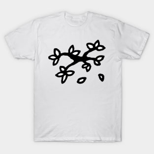 Spring Tree Branch Doodle Art T-Shirt